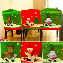 New Christmas Skiing Snowman Chair Cover Christmas Home Chair Decoration Chair Cover Christmas Product